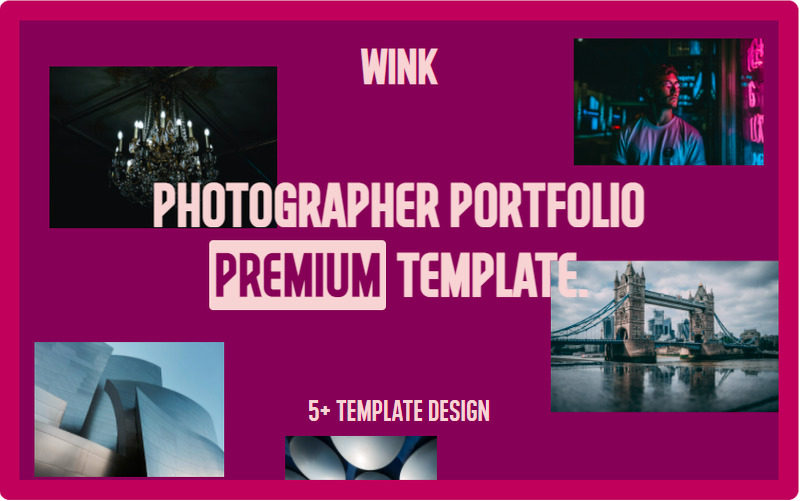 WINK - Portfolio del fotografo Modello di sito Web gratuito multiuso - Caratteristiche Immagine 1