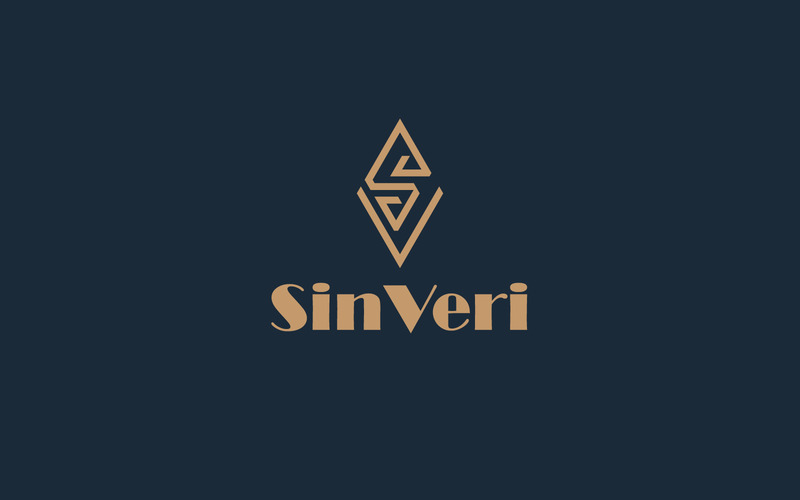 S+V Logo design template golden color - Features Image 1