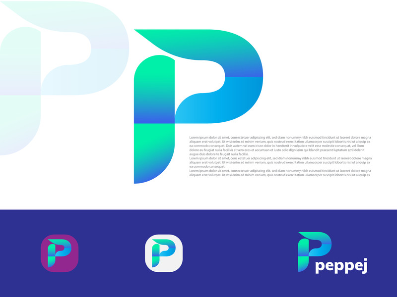 Diseño de logotipo moderno letra P - Características Imagen 1