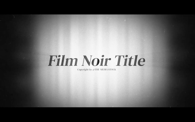 Riconoscimenti del titolo del film Noir: modello After Effects - Caratteristiche Immagine 1