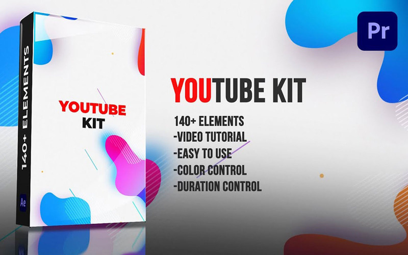 Youtube kit Motion Graphics Template TemplateMonster