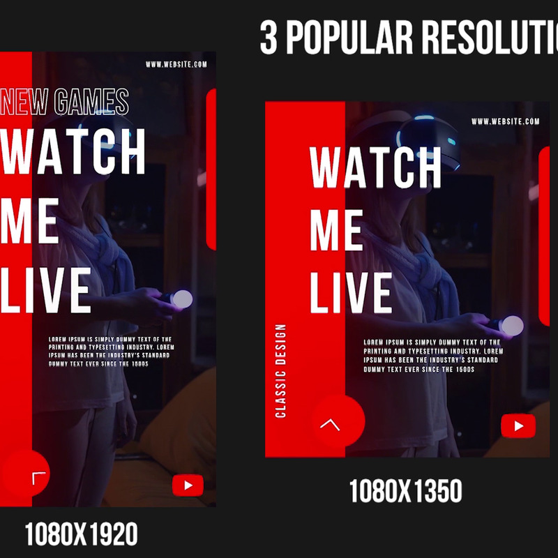 Gaming Instagram Stories - Final Cut Pro Template - Caratteristiche Immagine 1