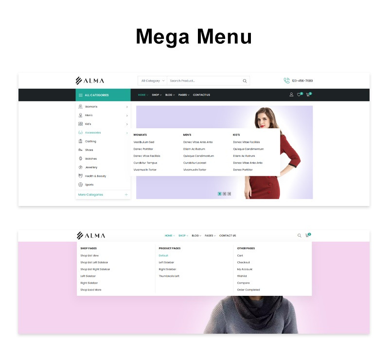 Alma Shop - Fashion WooCommerce Theme - Features Image 4