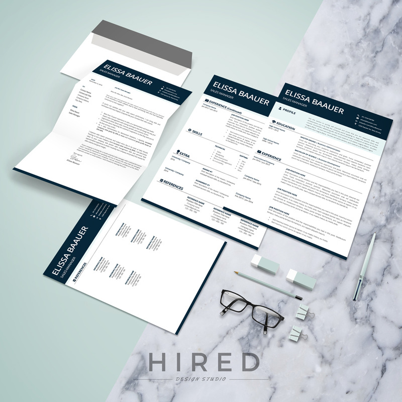 ELISSA - Moderne CV. Professionele Biodata-sjabloon voor MS Word & Pages. CV verkoopmanager - Features Image 8