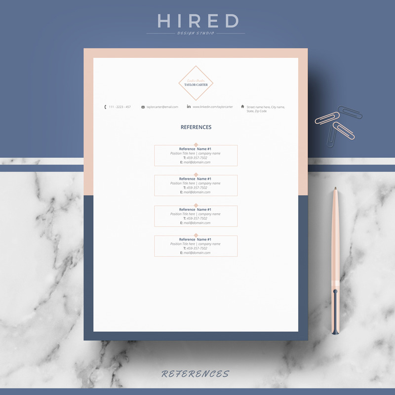 TAYLOR - Creative Curriculum Vitae. Fantastic and Modern CV, Cover Letter Format and References - Features Image 4
