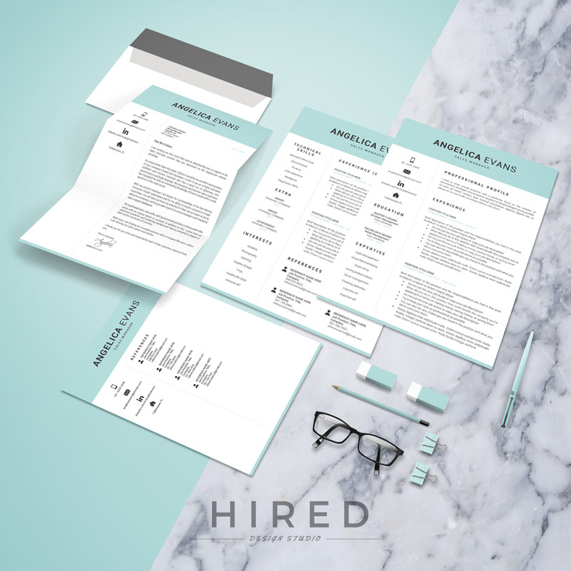 ANGELICA - Sales Resume für MS Word und Mac Pages und passendes Anschreiben & Referenzen - Eigenschaften Bild 8