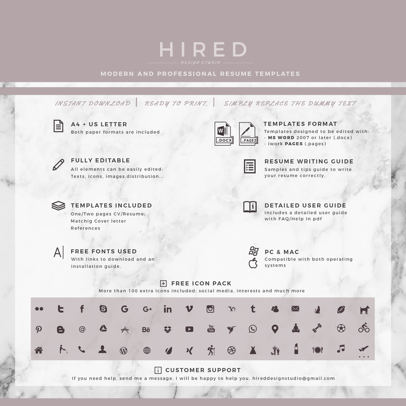 KIMBERLY - Modern CV-sjabloon met foto voor Sales Manager. CV-formaat met omslag en referenties - Features Image 5