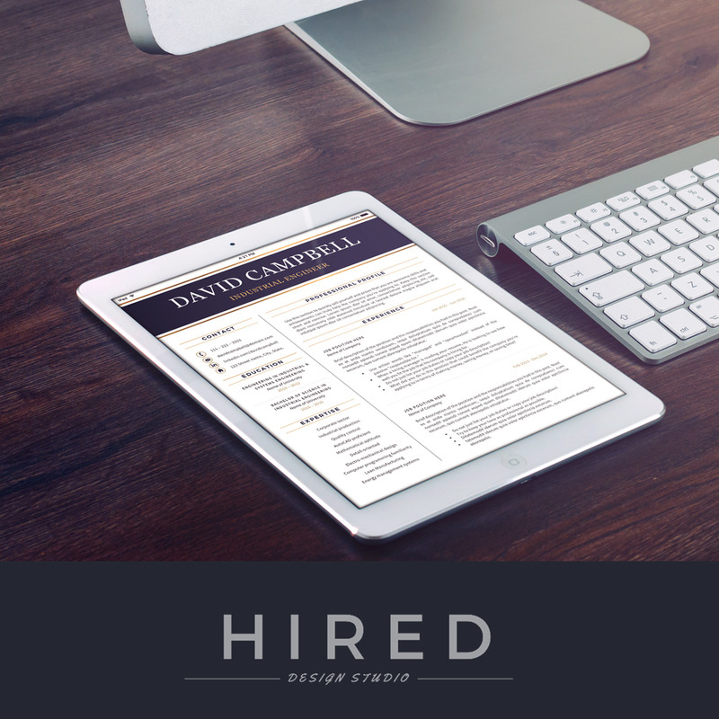 DAVID - Professional Resume  for Engineers. Engineering Resume with Cover Letter & References - Features Image 8