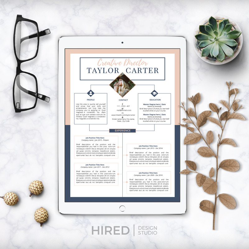 TAYLOR - Creative Curriculum Vitae. Fantastic and Modern CV, Cover Letter Format and References - Features Image 7
