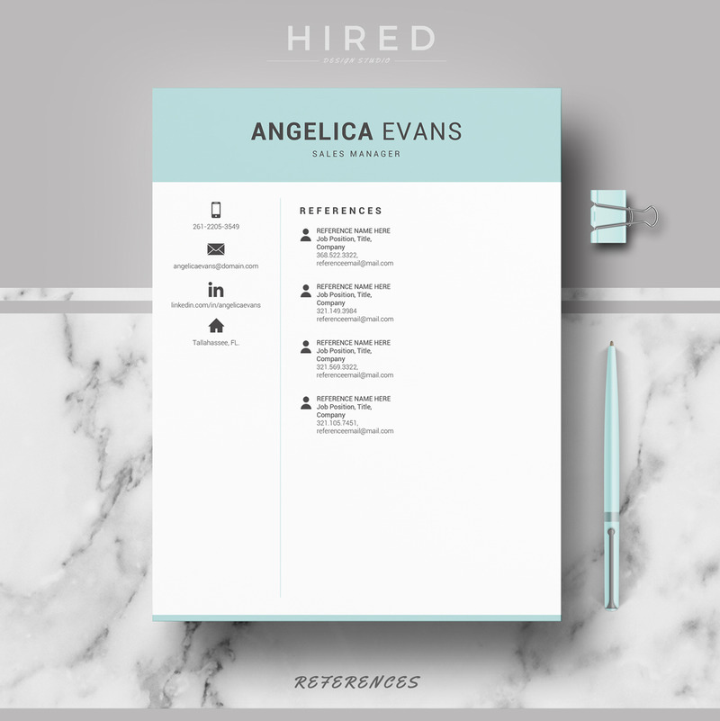 ANGELICA - Sales Resume für MS Word und Mac Pages und passendes Anschreiben & Referenzen - Eigenschaften Bild 5