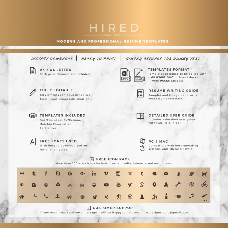 DAVID - Professional Resume  for Engineers. Engineering Resume with Cover Letter & References - Features Image 5