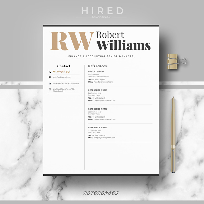 ROBERT - Accountant Sales Resume Format with Cover Letter & References for MS Word and Mac Pages - Features Image 5