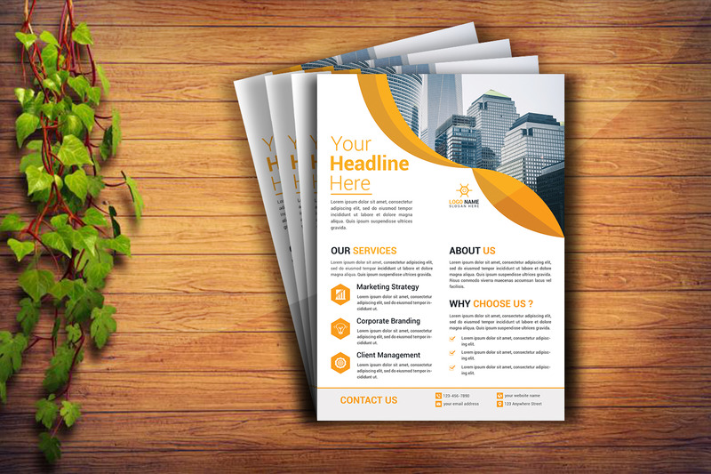 Professionele flyer-ontwerpsjabloon voor zaken en bedrijf - Features Image 2