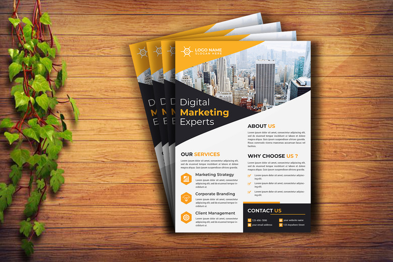 Corporate Flyer Ontwerp Sjabloon V09 - Features Image 1