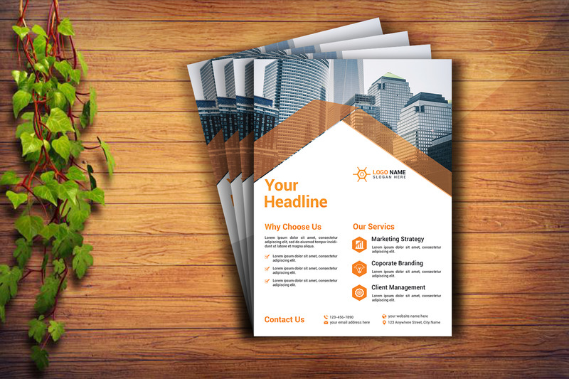 Professionele flyer-ontwerpsjabloon voor bedrijven - Features Image 2