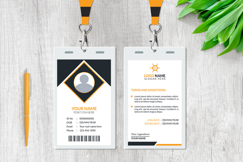 Corporate ID Card Design Template For Company - Features Image 3