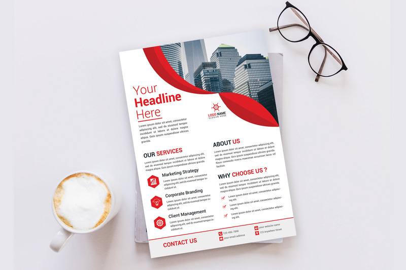 Professionele flyer-ontwerpsjabloon voor zaken en bedrijf - Features Image 3