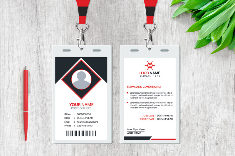Corporate ID Card Design Template For Company - Features Image 4
