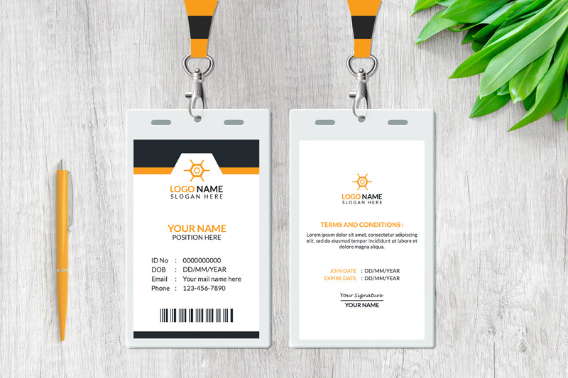 Minimal ID Card Template Design - Features Image 3