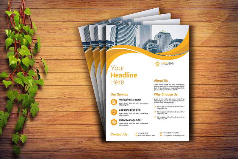 Ontwerpsjabloon voor creatieve flyers voor bedrijven - Features Image 2