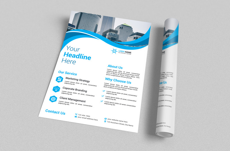 Ontwerpsjabloon voor creatieve flyers voor bedrijven - Features Image 1