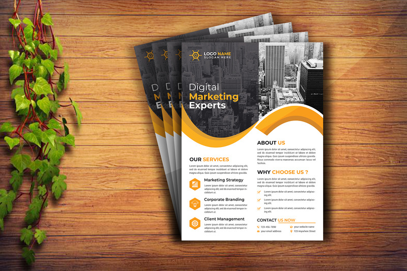 Corporate Flyer Design Template V12 - Features Image 1