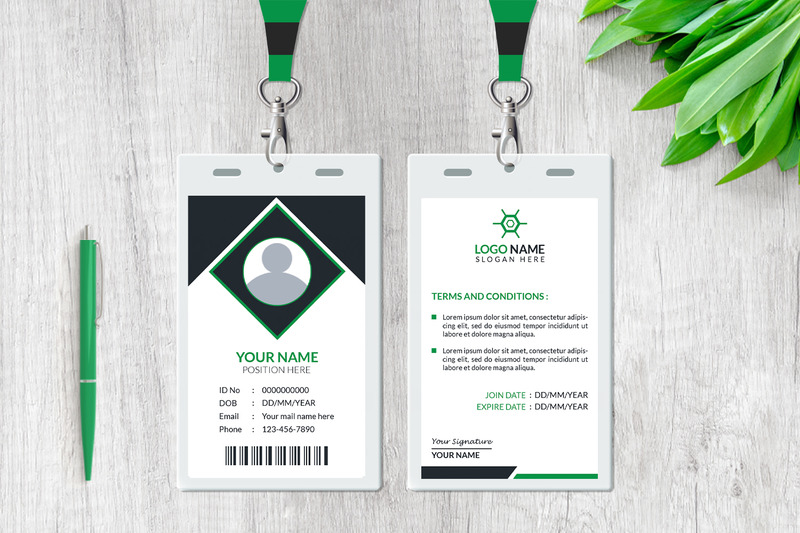 Corporate ID Card Design Template For Company - Features Image 5
