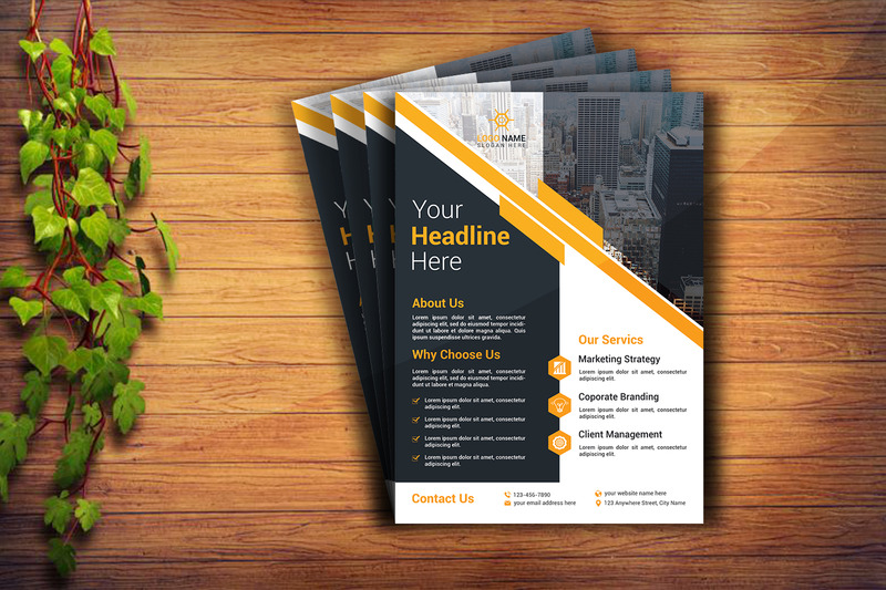 Professionele flyer-ontwerpsjabloon voor bedrijven en bedrijven - Features Image 2