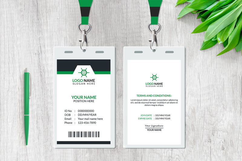Minimal ID Card Template Design - Features Image 4
