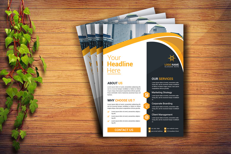 Professionele flyer-ontwerpsjabloon voor bedrijf en bedrijf - Features Image 2