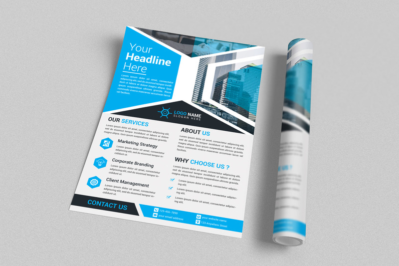 Creatieve Flyer ontwerpsjabloon. - Features Image 1