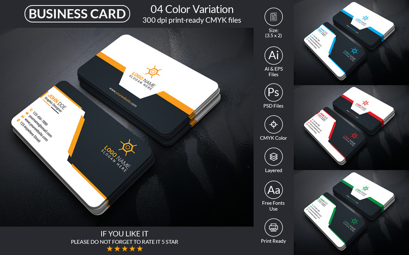 Business Card Design Template Bundle, 25 Business Card Template - Features Image 18