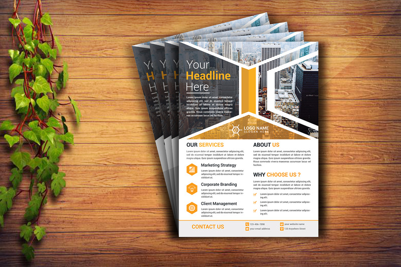Professionele flyer-ontwerpsjabloon voor bedrijf en bedrijf - Features Image 2