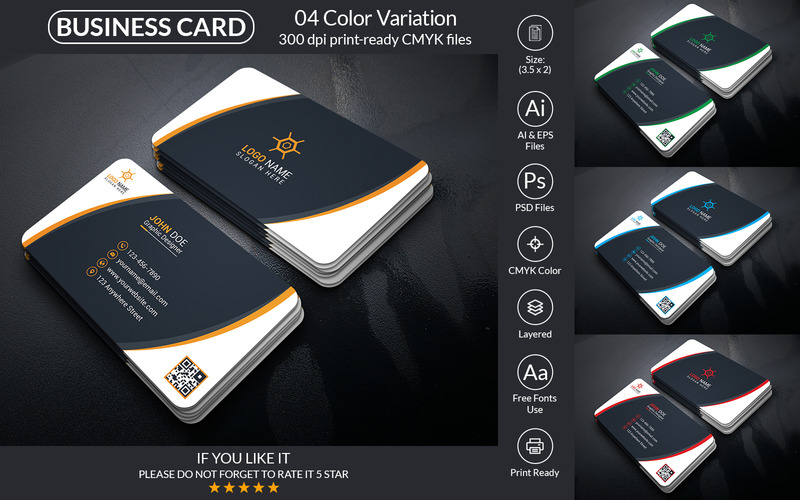 Business Card Design Template Bundle, 25 Business Card Template - Features Image 9