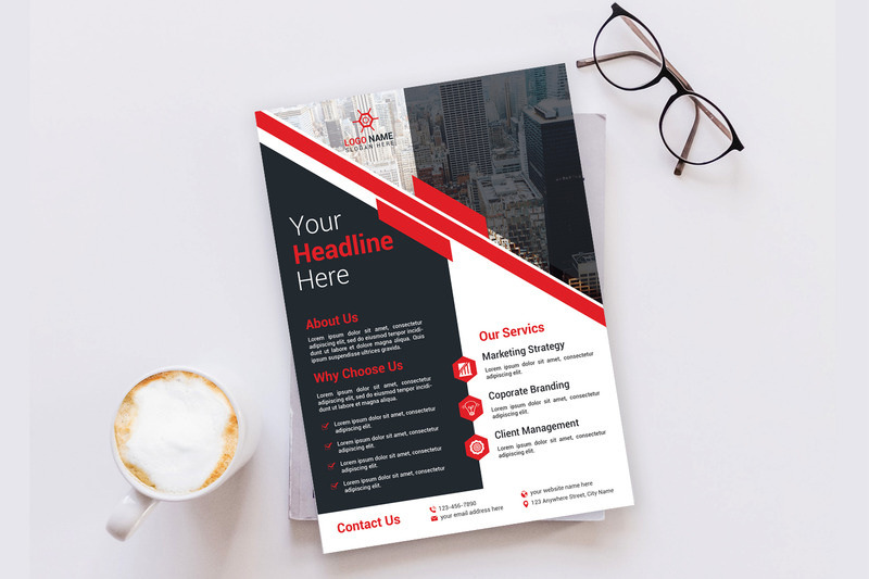 Professionele flyer-ontwerpsjabloon voor bedrijven en bedrijven - Features Image 3