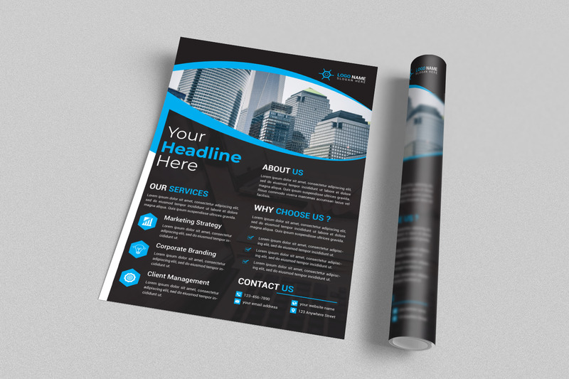 Ontwerpsjabloon bedrijfsflyer V05 - Features Image 2