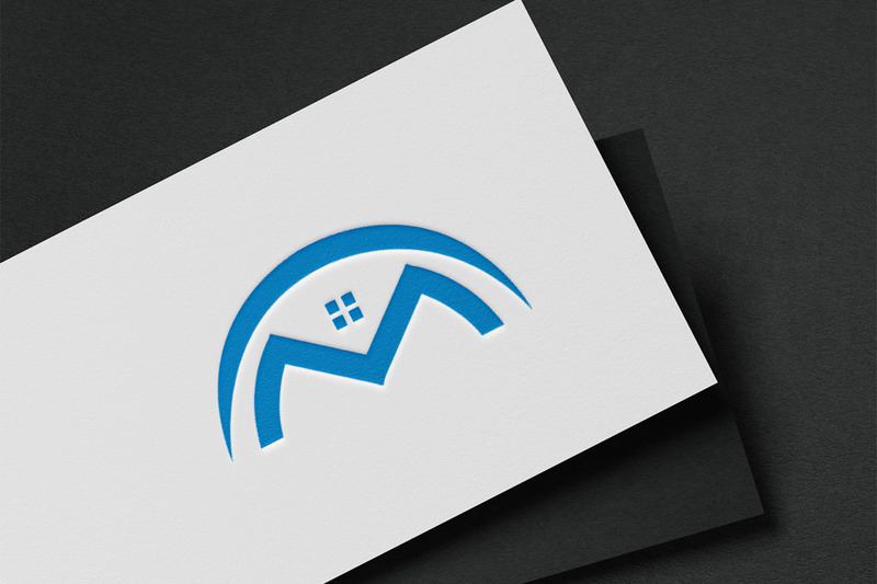Szablon projektu logo litery M i nieruchomości - Obraz funkcji 2