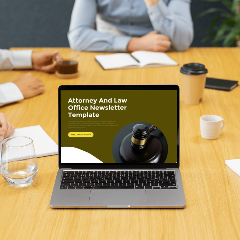 Multipurpose Lawyer, Attorney and Law Office Email Newsletter Template - Features Image 1