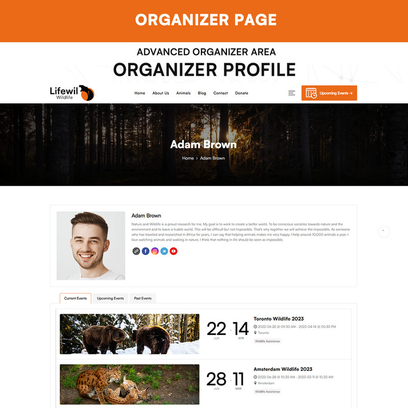 Lifewil - Wildlife WordPress Theme - Features Image 4