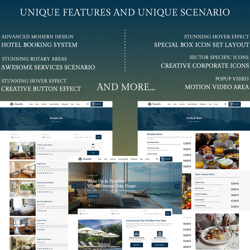 Hostello – Hotel & Accommodation Reservation WordPress Theme - Features Image 3