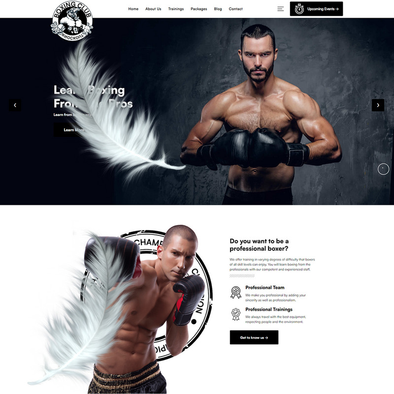 Knockout - Boxing Club WordPress Theme - Features Image 6