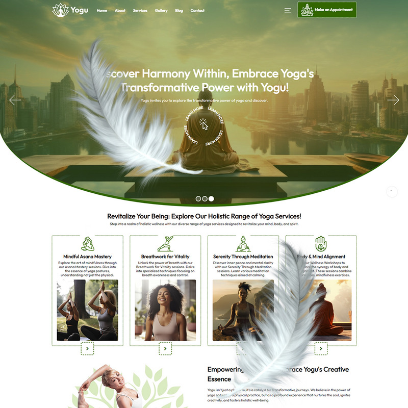 Yogu - Tema WordPress per lo yoga - Caratteristiche Immagine 5