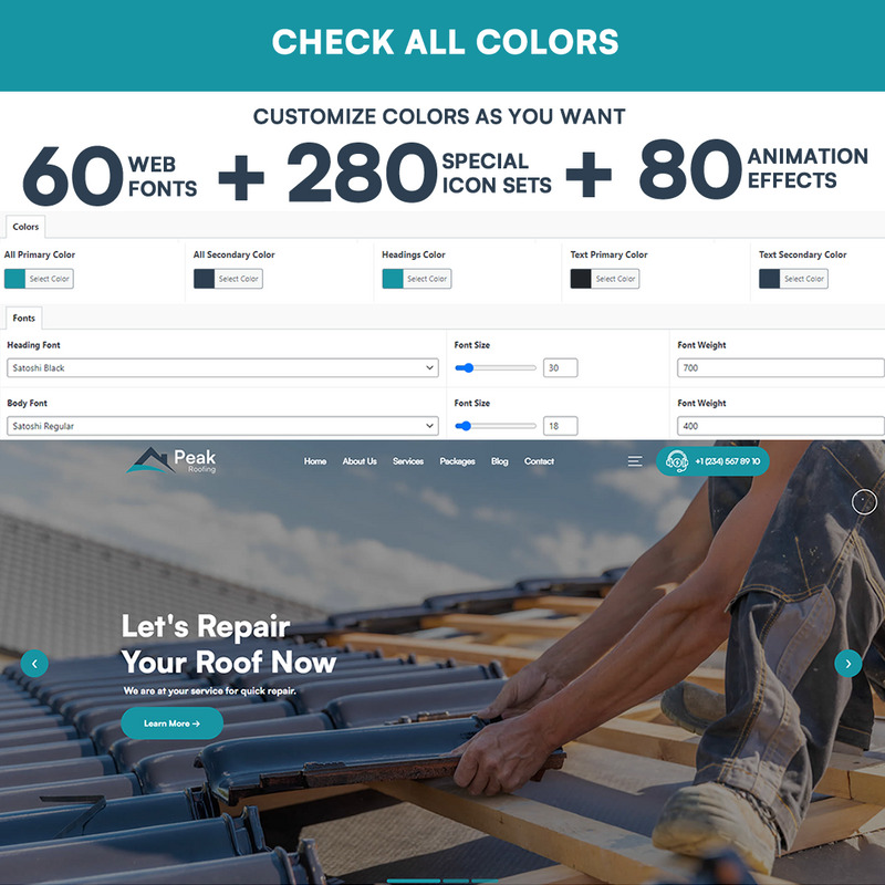 Peak – Roofing Company WordPress téma - Features Image 2