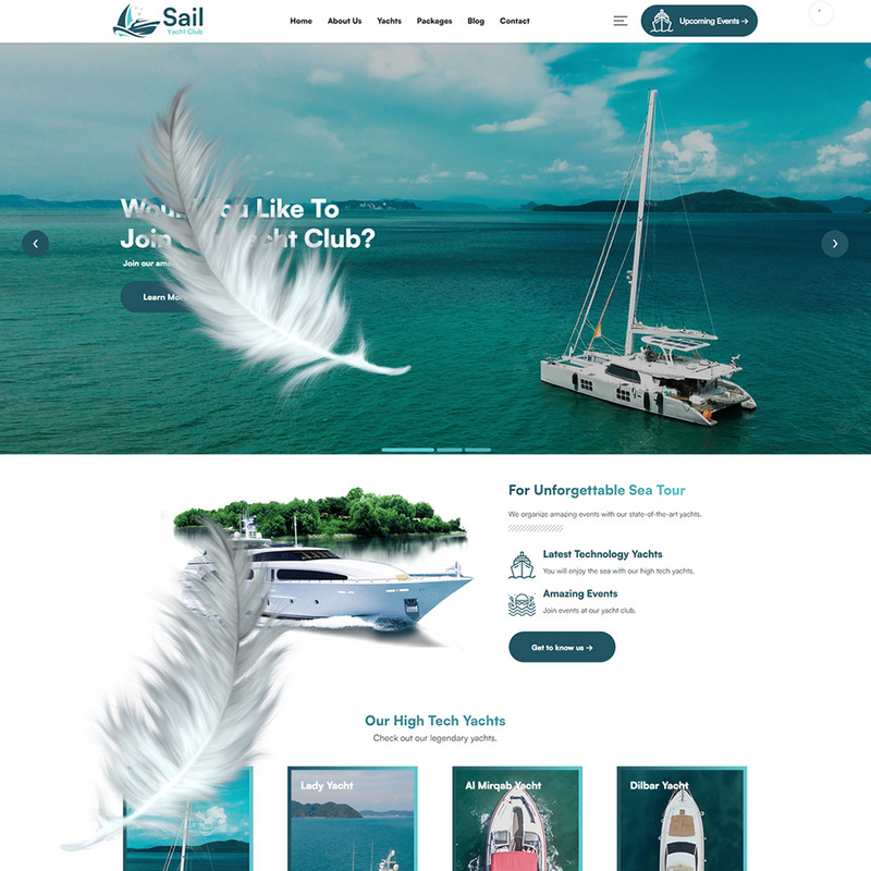 Żagiel - motyw WordPress Yacht Club - Obraz funkcji 6