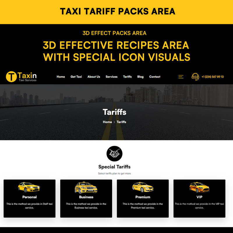 Taxin - Motyw WordPress Usługi taksówkowe - Obraz funkcji 4