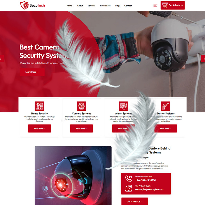 Secutech – тема WordPress для домашньої автоматизації та систем безпеки камер - Features Image 5
