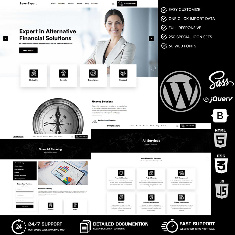 LeverExpert - Tema WordPress para Consultor Financeiro - Features Image 1