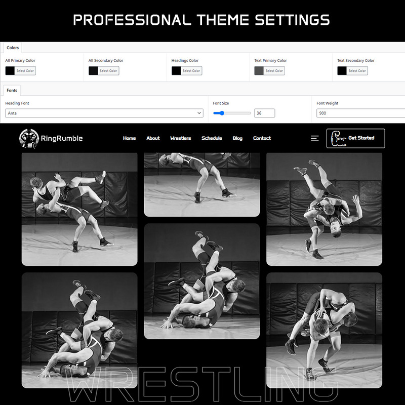 RingRumble - тема WordPress Wrestling - Features Image 2