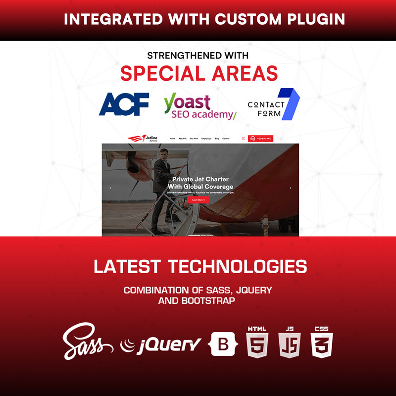 Jetline - Motyw WordPress dla linii lotniczych - Obraz funkcji 3