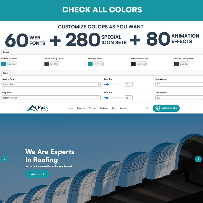 Peak - Roofing Company WordPress Theme - Features Image 2